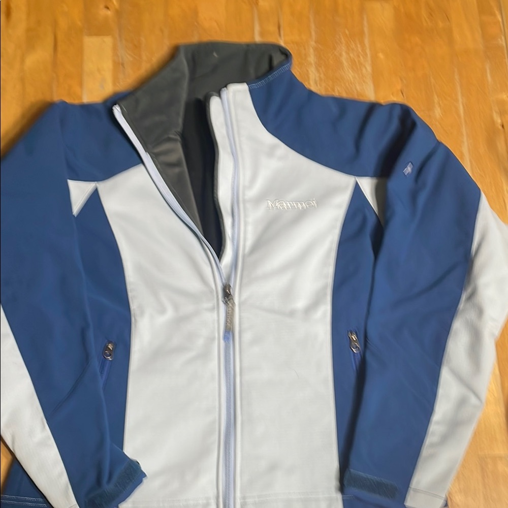 Marmot Blue and Light Gray Softshell Jacket